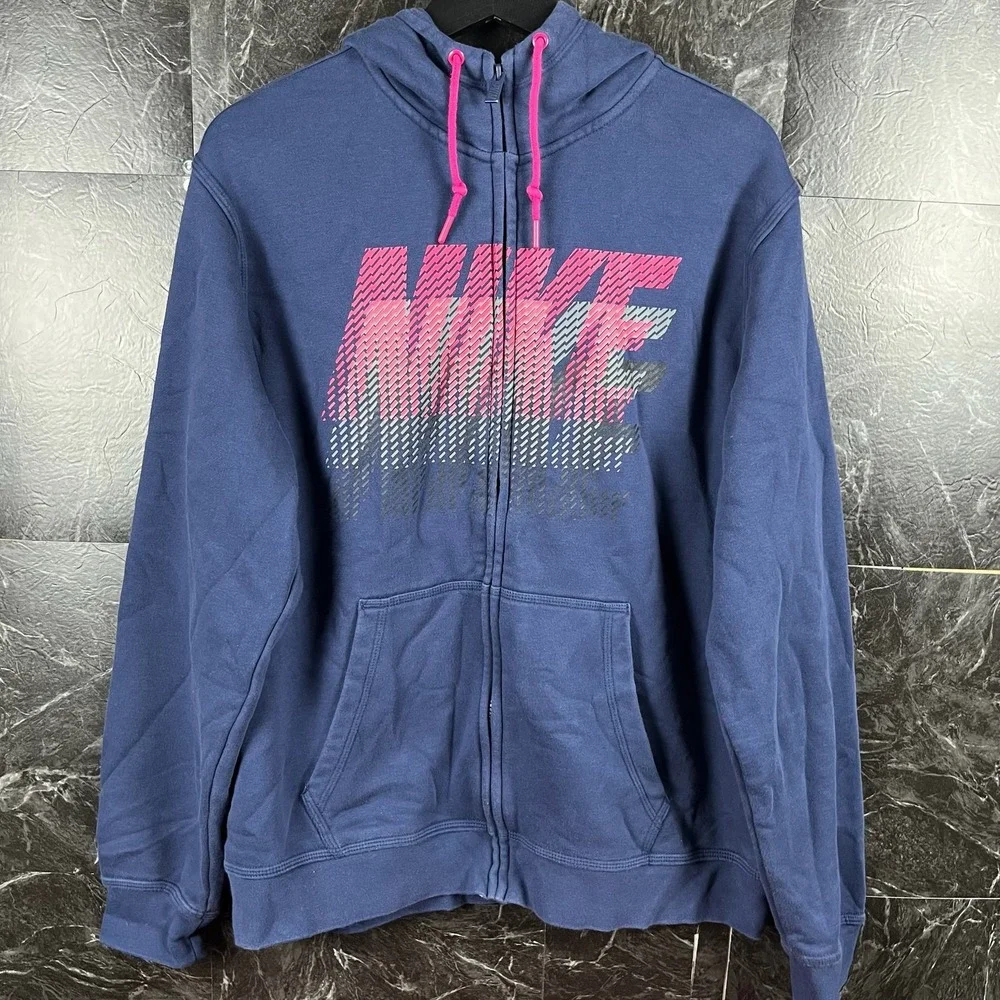 Nike Women's Navy Fleece Hoodie XL